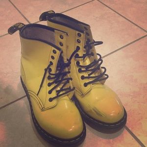 Yellow Doc Martens